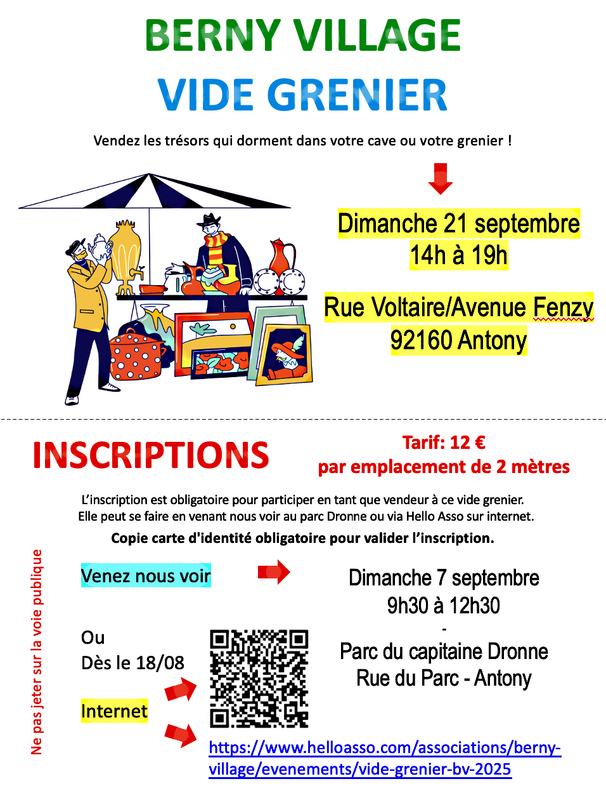 Vide grenier berny village